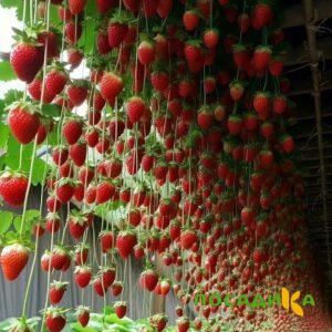 Клубника ампельная Анастасия купить по цене от 370р. в интернет-магазине «Посадика» с доставкой почтой в в Горно-Алтайске и по всей России – [изображение №1].