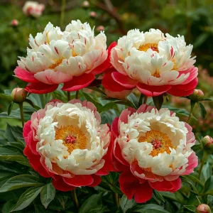 Пион Коралловый Каскад купить по цене от 490р. в интернет-магазине «Посадика» с доставкой почтой в в Горно-Алтайске и по всей России – [изображение №1].